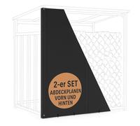 LAWA Lot de 2 Bâches Nylon Oxford 600D Étagère Bois Chauffage