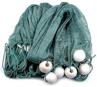 Lawaia Filet à Tirer chalut Clair étang pêche Filet de pêche, 2M de Haut, 5M/10M/15M/20M/25M/30M/40M/50M de Long, Taille de Maille 4CM (Longueur 10M)