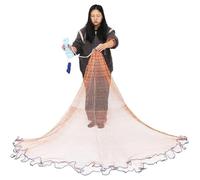 Lawaia Filet De PêChe Épervier de Pêche Nasse a Poisson en Mer Fait à la Main Très Résistant avec Véritables Pendentif de Fabrication de Plomb Fishing Net Cast Net