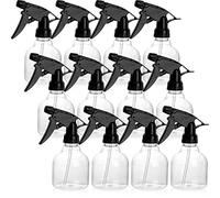 Lawei Lot de 12 Flacons vaporisateurs en verre transparent Bouteille de pulvérisation vide en plastique avec Déclencheur pour la maison de jardin - 250ml