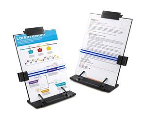 Lawei Lot de 2 Porte-copie chevalet avec guides-lignes Porte-Documents de Bureau pour documents A4-30 x 11 x 23cm