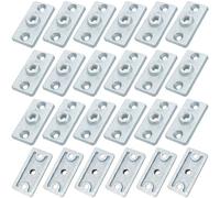 Lawei Lot de 24 supports de bride de plafond de 1,9 cm, plaques de suspension de plafond en fer galvanisé robuste pour tige filetée, plomberie à faire soi-même, décoration industrielle, montage mural