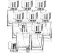 Lawei Lot de 8 vaporisateurs de parfum de 30 ml en verre transparent rechargeables pour huiles essentielles