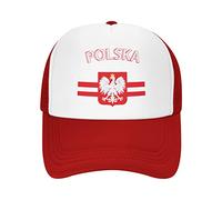 Lawenp Berretto Casual Con Bandiera Della Polonia e Aquila Bianca Polacca Cappello da Baseball traspirante per adulti in rete
