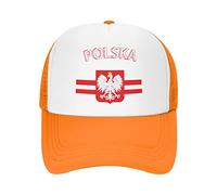 Lawenp Berretto Casual Con Bandiera Della Polonia e Aquila Bianca Polacca Cappello da Baseball traspirante per adulti in rete
