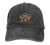 Lawenp Casquette de Baseball Cute Sea Otters Denim Hats Chapeaux de Camionneur réglables Dad Cap