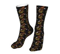 Lawenp Chaussettes American Samoa Eagle Crew pour femmes et hommes 16 pouces