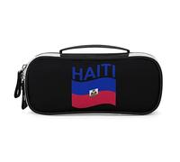 Lawenp Drapeau d'Haïti étui à Stylo à Crayons Sac à Stylo Portable avec Fermeture éclair Trousse de Maquillage de Voyage organisateurs de Papeterie pour Le Bureau à Domicile