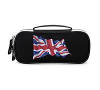 Lawenp Drapeau du Royaume-Uni étui à Stylo à Crayons Sac à Stylo Portable avec Fermeture éclair Sac de Maquillage de Voyage organisateurs de Papeterie pour Le Bureau à Domicile