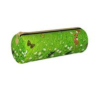 Lawenp Étui à Crayons cylindrique en Cuir Motif Animaux de Jardin Portable Bureau Papeterie Pochette Papeterie boîte Organisateur de Stockage