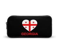 Lawenp Love Georgia Pencil Pen Case Portable Grande capacité Pen Pouch Papeterie Organisateur Trousse de Maquillage avec Fermeture éclair