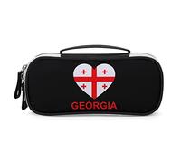 Lawenp Love Georgia Trousse à stylos à Crayons Sac à stylos Portable avec Fermeture éclair Trousse de Maquillage de Voyage Organisateurs de Papeterie pour Le Bureau à Domicile