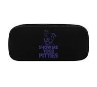 Lawenp Montrez-Moi Vos Pochettes à Crayons Pitties Étui à stylos en Cuir PU Sac de Rangement cosmétique Portable