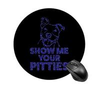 Lawenp Montrez-Moi Vos Tapis de Souris Ronds Pitties Tapis de Souris Portable Mignon Tapis de Souris antidérapant