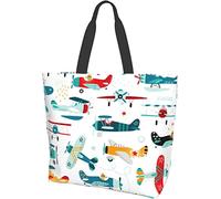 Lawenp Outer Space Planet Rocket Alien Earth Sac fourre-tout Grand Casual Femmes Sacs à main à bandoulière Sacs d'épicerie réutilisables pour le travail Shopping Voyage Plage