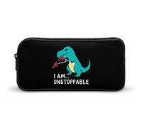 Lawenp Trousse à Crayons I Am Unstoppable T-Rex, Jolie Pochette à stylos, Sac à cosmétiques, boîte à Crayons, Organisateur pour Voyage et Bureau