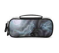 Lawenp Trousse à Crayons Portable Full Moon Wolf - Sac fourre-Tout - Sac de Maquillage - Sac à Main