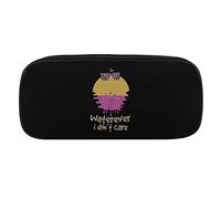 Lawenp Waterever I Don't Care Pochettes à Crayons Étui à stylos en Cuir PU Sac de Rangement cosmétique Portable