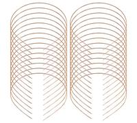 Lawie Lot de 30 serre-têtes fins en fil de cuivre dur doré de 1,2 mm de large - Pour homme - Fermoirs - Diadème - Pour loisirs créatifs - Accessoires pour femme