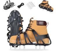 Lawn Aerator Shoes, Aerating Spiked Shoes with Adjustable Straps, 11.81 inches Heavy Duty Spike Sandals,for Grass Care Landscaping Patio Ground Cultivation Gardener (Nail L 5.0cm)