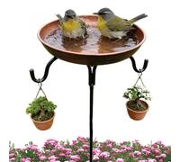Lawn Basin Setup - Decorative Wildlife Spot, Park Hummingbird Fount, Finch Parakeet Bowl, Conure Bee Reservoir | Elegant Backyard Accessory, Refreshing Bathing Supply for Perching Small Birds