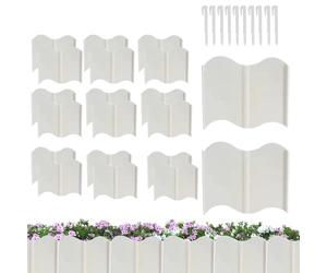 Lawn Edging and Landscape Border - Flexible Removable Panels, 20 Pieces | Yard Edging Borders Grass Barrier | Driveway Walkway Patio Yard Enhancement, Flowerbed Garden Fence, Outdoor
