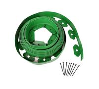 Lawn Edging Kit de Bordure Jardin 5m/10m, avec 30 Pointes, Ensemble Flexible, Facile à Installer, sans Creuser, pelouse