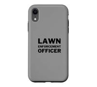 Lawn Enforcement Officer Lawn Mowing Landscaping Funny Coque pour iPhone XR