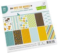 Lawn Fawn Paper 6X6 Pack Lot de 6 Feuilles de Papier « in, Into The Woods Remix 12 Motifs/3 de Chaque, Taille unique