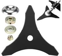 Lawn Mower Blades,5pcs Garden Mower Head Nut Kit,Triangular Saw Blade Three Teeth