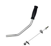 Lawn Mower Handle, Trimmer Motor Grip, Black & White, Recoil Starter Replacement, Compact Lightweight Pull Size, Grass Cutting Gardener Park Maintenance Landscaping Yard Work Tool Use