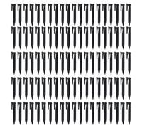 Lawn Mower Stakes, Garden Pegs, Tent Spike Set, 100 Piece Cable Anchors, Interactive Secure Boundary Wire Holders, Reinforced Ground Pins for Robotic Lawnmowers and Camping Use 3.35x0.79 inches