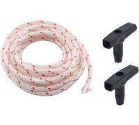 Lawn Mower Starter Rope,10M 3.5mm Starter Rope,Recoil Starter Rope,Cord with 2 Spare Accessories,for Electric Airer,Clothes Dryer,