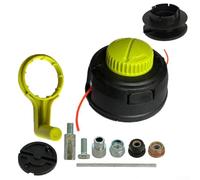 Lawn Mower Trimmer Head Kit M8x1.25 T35 Pièce de rechange en plastique robuste compatible avec débroussailleuse P2009/RY15523A/RY15523AVNM