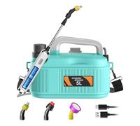 Lawn Sprayer, Battery Powered Sprayer, 23.6 inches Landscape Mister, 1.35 Gallon Adjustable Fertilizing Sprinkler with Telescopic Wand for Indoor Yard Garden Greenhouse Camping Use