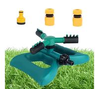 Lawn Sprinkler, Automatic Garden Water Sprinklers, 8.27x7.48x3.74 inches 360° Rotation Multi-Mode Spray, Lawn Irrigation Systems for Flower Beds Vegetable Patches Nurseries Parks Kids Pets Playing