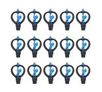 Lawn Sprinkler Nozzles 15Pcs | 360° Automatic Rotation for Garden & Lawn Watering | G1 / 2 External Thread Mid Range Irrigation | Gentle Spray for Plants/Vegetables/Greenhouse (4-Point