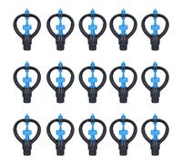 Lawn Sprinkler Nozzles 15Pcs | 360° Automatic Rotation for Garden & Lawn Watering | G1 / 2 External Thread Mid Range Irrigation | Gentle Spray for Plants/Vegetables/Greenhouse (4-Point