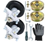 Lawneagle Lot de 2 broches graissées 918-04456B avec poulie de renvoi 756-04129B remplace 918-04456 Ensemble de broche 618-04456 MTD 918-04456 918 04456 618-04456 pour Cub Cadet Tracteurs LT1042