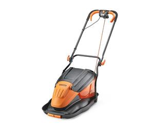 LawnMaster 1800W 36cm Tondeuse à gazon électrique Hover - Bac de collecte d'herbe, hauteurs de coupe réglables, pour pelouses moyennes à grandes, garantie de 2 ans