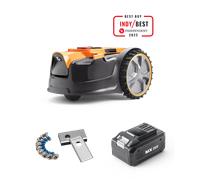 LawnMaster DM16-150 - Kit d'alimentation pour tondeuse robotisée MX 24 V « Drop and Mow » - Avec batterie de rechange et lames