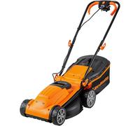 Lawnmaster MEB1434M Tondeuse électrique 1400W 34cm jusqu’à 300㎡ réglage hauteur 6 niveaux 20-70mm 32L