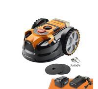 Lawnmaster OcuMow®16 Robot Tondeuse sans Fil pour Tondeuse à Gazon autopropulsée jusqu'à 200 ㎡, évite Les Obstacles, sans câble de limitation VBRM16 Plus