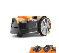 Lawnmaster OcuMow®16 Robot Tondeuse sans Fil pour Tondeuse à Gazon autopropulsée jusqu'à 80 ㎡ avec Batterie 2Ah Modèle Compact pour débutant sans câble de délimitation