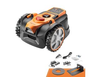Lawnmaster OcuMow®16 Robot Tondeuse sans Fil pour Tondeuse à Gazon jusqu'à 300 ㎡, Évitement Intelligent d‘Obstacles, Navigation Optique, Station de Charge Automatique, Zone Interdite AMB16P2