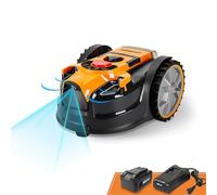 Lawnmaster Tondeuses Robot OcuMow™ sans câble périmétrique, Coupe 100 à 150 m² de Gazon avec Une Batterie complètement chargée, Evitement d’Obstacles, Faible Bruit