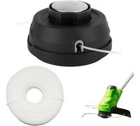 Lawnmower with M10 Thread Left,Threaded Head Easy Load & Go Suitable Lawnmowers Nylon 2.4 mm 30 m (Random Rope Colour),Wear-Resistant Garden Mower Head (Bearing)