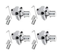 Lawnoval 4 pièces BPV31 Kit de robinet en métal pour tuyau de cuivre réfrigérant HVAC 0,6 cm 5/16" 3/8" de rechange AP4502525 BPV31D GPV14 GPV38 GPV56 MPV31 Argent