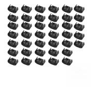 Lawnoval 40pcs Double Frein Line Clips 4.75mm Noir Support Plastique Compatible avec Audi A4 S4 A6 S6 A8 S8 RS4 VW Golf Scirocco Sharan