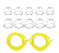 Lawnoval 5 x petites et 5 x grandes ampoules d'amorçage de rechange pour Victa, Homelite, Echo et autres moteurs à 2 temps